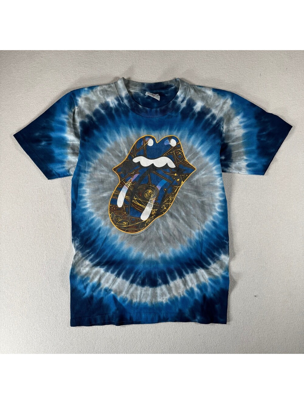 Vintage 2006 The Rolling Stones Tie Dye Graphic T-Shirt Made In USA Size Small